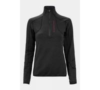 L The Mountain Studio Womens M-3 Light Tech Half Zip Fleece Top Black Size