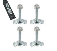 L Track Bolts | Heavy Duty Bolt Down Anchors Points for Trailer Truck Bed Cargo Control - Tie Down Hardware for Automotive RV ATV Aircraft Trailer Cargo Control SUV Warehouse Van