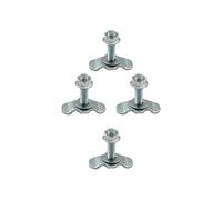 L Track Bolts | L Track Rail Stud Fitting for Truck Bed - Tie Down Hardware for Automotive SUV Aircraft Van Truck Bed Warehouse Trailer