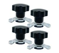 L Track Rail, Lug Threaded Stud Nut Fitting, Ergonomic Rail Part Replacement for Trucks Use, Steel Material Sturdy Design, Tie Down Accessories for Car Garage Airplane Warehouses Heavy Duty