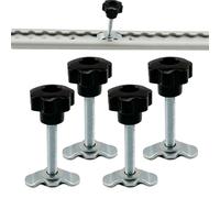 L Track Rail, Lug Threaded Stud Nut Fitting, Ergonomic Tie Down Rail, Replacement Hardware, Multi-Purpose Rails Accessories for Trucks Car Garage Airplane Warehouses Trailer Cargo Securing