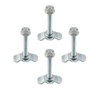 L Track Stud, L-Track Double Lug Threaded Stud Nut Fitting Tie Down Mounting Bolts, Tie Down Hardware for Automotive SUV Aircraft Van Truck Bed Warehouse Trailer