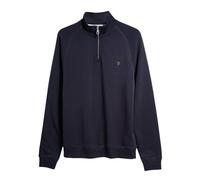 (L, True Navy) Farah Mens Quarter Zip Sweatshirt