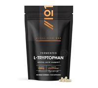 L-Tryptophan 220mg with BioPerine® - 90 Vegan Capsules - Naturally Fermented L-Tryptophan Supplement with Black Pepper Extract for Increased Bioavailability - 3 Months Supply - By Alpha01