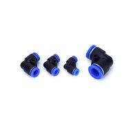 L Type 90 Degree 2way Pipe Connector Pneumatic Fitting Plastic 4mm 6mm 8mm Staght Push in Quick Slip Lock Fittings 50/100pcs(12mm-50pcs)