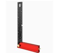L-Type Folding Angle Ruler, 300 mm Metric Woodworking Square with 90° and 45° Measurement, Precision-Etched Alloy Steel Square, 11.9 x 6.5 x 0.75 in, for Builders and Architects