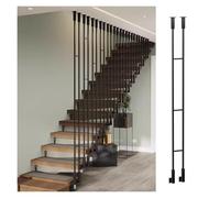 L Type Iron il Railing 0.7 8ft White Stair Railing for Home Office Library School & Government Use 78'' (1.98m) Single Piece