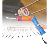 L-Typed Magnetic Induction Heating Kit, Induction Heater Coils,Flameless Heating Tool, Handheld Bolt Removal Rusty Screw Removing Tool,Blue