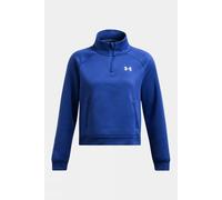 L Under Armour Womens Armour Fleece Pro Half Zip Top Blue Size