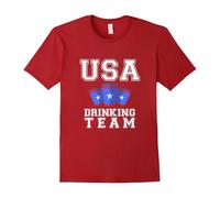 (L) USA Drinking Team,America Beer Lovers Drinking T-shirt-Father's Day