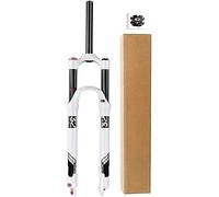 L&WB Mountain Bike Suspension Air Front Wheel Fork 26 27.5 29 Inches, Magnesium Alloy 1-1/8"Straight Fork MTB Bicycle Front Fork Spring Travel 140 Mm,Shoulder controlA,27.5inch