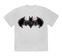 (L, White) Batman Bat Skull And Cobwebs T Shirt