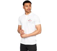 (L, White) Bench Mens Cometer Short Sleeve Three Button Slim Fit Polo Shirt Top