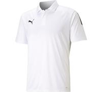 (L, White/Black) Puma Mens TeamLIGA Sideline Polo Shirt