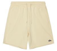 (L, White Black) Quiksilver Mens Salt Water Fleece Sweat Shorts