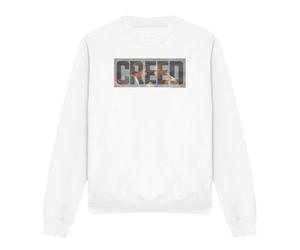 (L, White) Creed Unisex Adult Pep Talk Sweatshirt