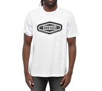 (L, White) Diesel Mens Basic Logo T-Shirt