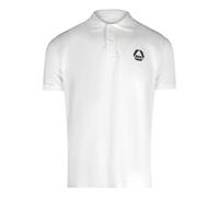 (L, White) Diesel Mens Triangular Logo Polo Shirt