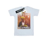 (L, White) Disney Mens The Muppets Kiss A Frog Get A Prince T-Shirt