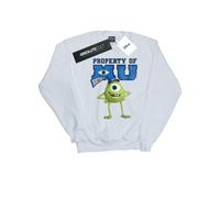 (L, White) Disney Womens/Ladies Monsters University Property Of MU Mike Sweatshirt
