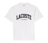 (L, White) Lacoste Unisex Adult Arched Logo T-Shirt