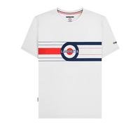 (L, White) Lambretta Mens Target Band T-Shirt