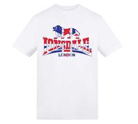 (L, White) Lonsdale Mens Union Jack T-Shirt