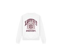 (L, White) Marvel Unisex Adult X-Men Athletic Dept Professor X Sweatshirt
