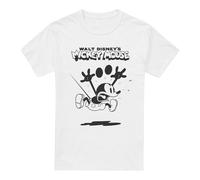 (L, White) Mickey Mouse & Friends Mens Mickey Surprised T-Shirt