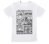 (L, White) Nintendo Unisex Adult Drawings Legend Of Zelda T-Shirt