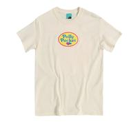 (L, White/Off White) Polly Pocket Unisex Adult Open House Back Print T-Shirt