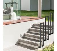 L White Rail - 160cm/5.2ft ain Rod Set (2 x 80cm) - Modern Design for Home Décor Easy Inllat Perfect for Living Room & Bedroom