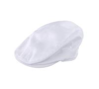 (L, White) Result Headwear Gatsby Herringbone Flat Cap