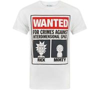 Rick And Morty Mens Wanted T-Shirt NS4397