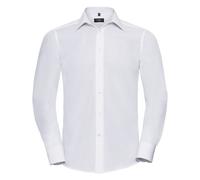 Russell Collection Mens Long Sleeve Poly-Cotton Tailored Pop BC1018