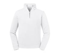Russell Athletic Mens Authentic Quarter Zip Sweatshirt (White) - Size Large