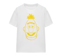 (L, White) Sesame Street Womens/Ladies Bert Mono T-Shirt