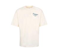 (L, White) Slazenger Mens Embroidered Oversized Tennis T-Shirt