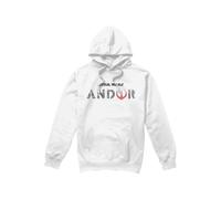 (L, White) Star Wars Mens Andor Logo Hoodie
