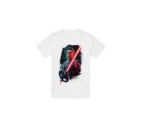 (L, White) Star Wars Mens Obi Wan Kenobi Reva Painted T-Shirt