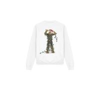(L, White) Star Wars Unisex Adult Chewbacca Fairy Lights Christmas Sweatshirt