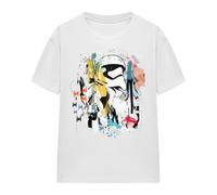 (L, White) Star Wars Womens/Ladies Stormtrooper Abstract T-Shirt