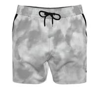(L, Wolf Grey) Nike Mens Volley Cloud Print Snug Fit Swim Shorts