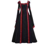 (L) Women Renaissance Princess Dress Medieval Victorian Regency Costume Gown