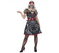 (L) Women's black and white fortune teller costume