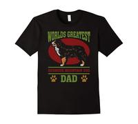 (L) Worlds Greatest Bernese Mountain Dog Dad 2 T-shirt-Father's Day