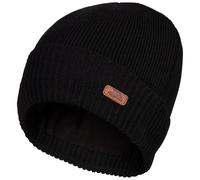 (L/XL, Black) Trespass Unisex Adult Beanie Fleece Lined Chuck