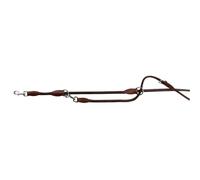 (L-XL, Dark Brown) Trixie Round-Sewn Active Adjustable Dog Leash