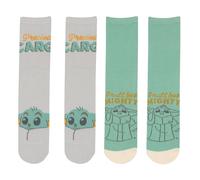(L-XL, Multicoloured) Star Wars The Mandalorian Unisex Adult Grogu Socks (Pack of 3)