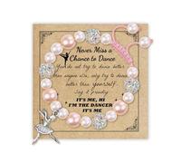 L0famy Dance Gifts for Girls, Dance Bracelet Gymnastics Gifts for Girls, Adjustable Braided Cord Jewellery Dances Lover Gift, Dances Accessories to Daughter, Nephews, Sister